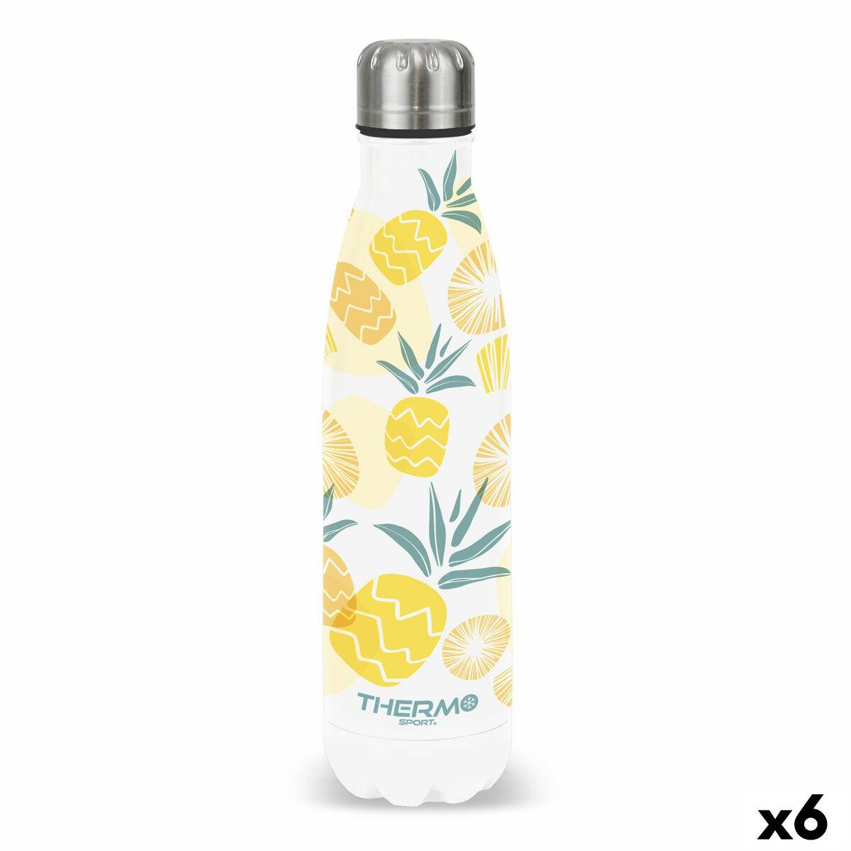 Termoflaske ThermoSport 500 ml - ananas design (6 stk.)