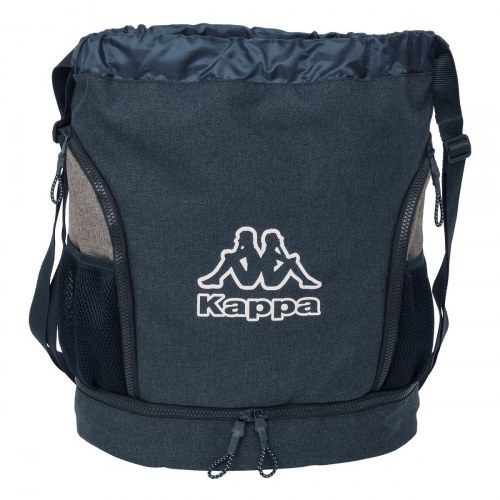 Skoletaske rygsæk Kappa - dark navy/grå - 35 × 40 × 1 cm