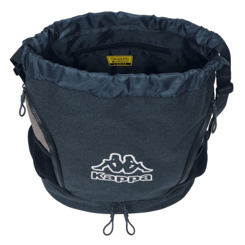 Skoletaske rygsæk Kappa - dark navy/grå - 35 × 40 × 1 cm
