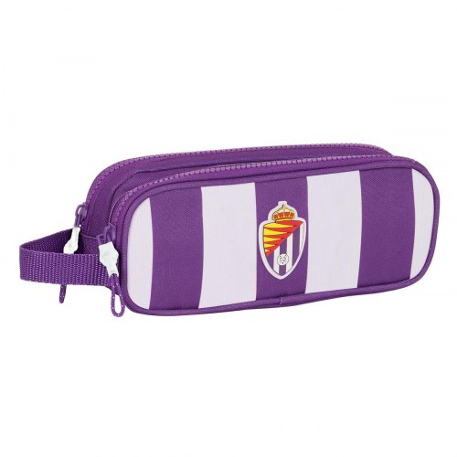 Penalhus - Real Valladolid C.F. dobbelt, hvid/lilla 21 × 8 × 6 cm