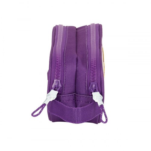 Penalhus - Real Valladolid C.F. dobbelt, hvid/lilla 21 × 8 × 6 cm