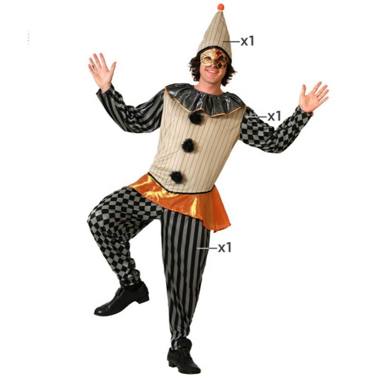 Harlekin kostume til voksne - XL