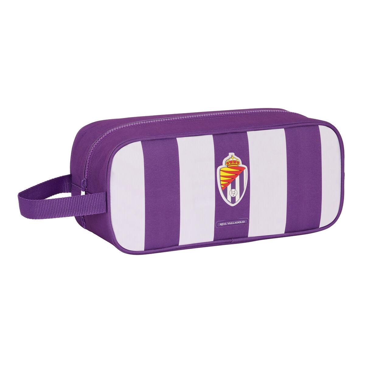 Rejseskotaske Real Valladolid C.F. - hvid/lilla 34 × 15 × 14 cm