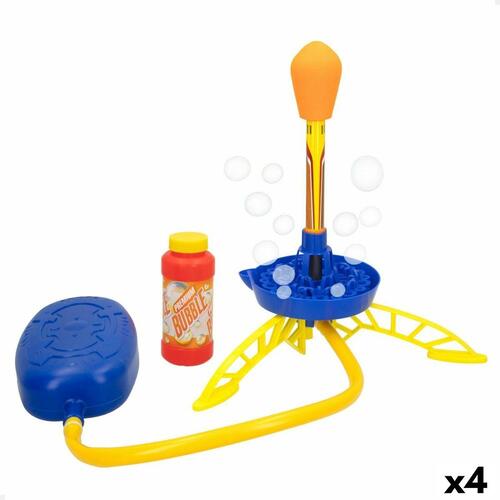 Spil med Sæbebobler Raket 237 ml 90 x 32 x 31 cm (4 enheder)