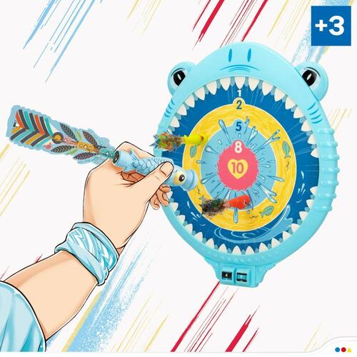 dartskive Colorbaby Børns Magnetisk Haj 25,5 x 30,5 x 2 cm (6 enheder)