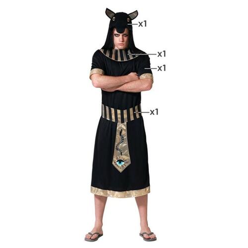 Kostume til voksne Sort Egyptisk mand XS/S