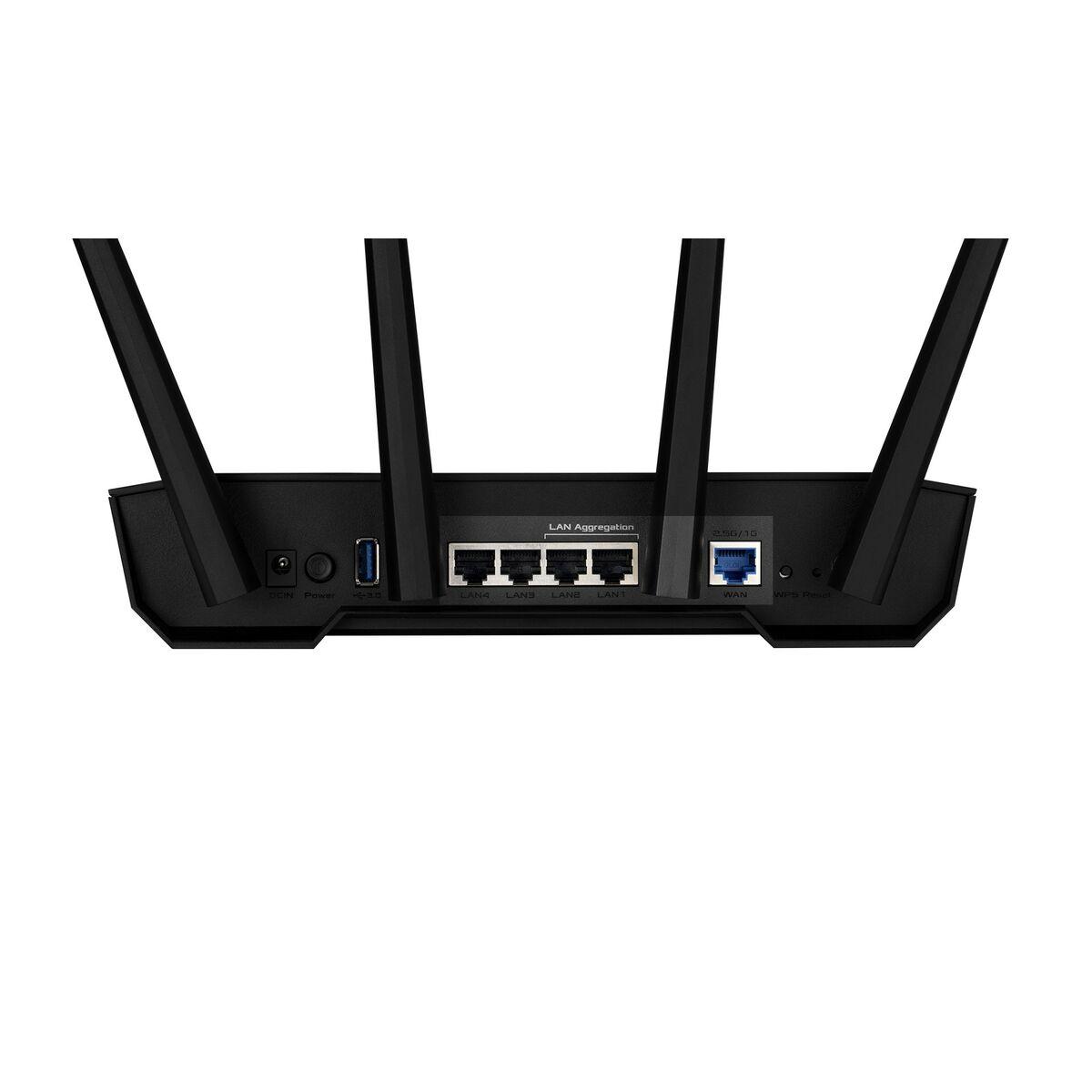 Asus TUF AX3000 V2 Wi‑Fi router (sort/orange)