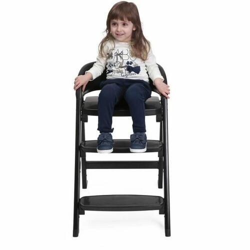 Trone Chicco Crescendo Lite cairo coal Sort Rustfrit stål