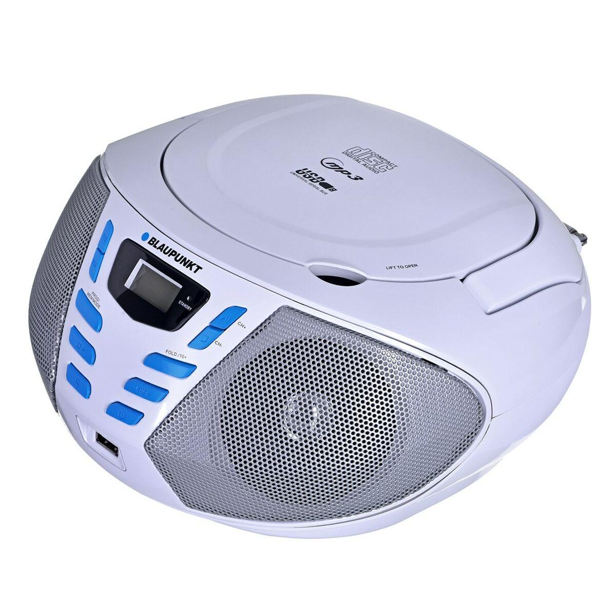 Blaupunkt BB7WH bærbar radio/CD-afspiller - grå/cyan