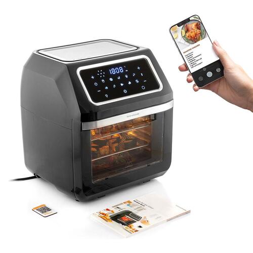 Airfryer Rustfrit stål Sort 12 L 1800 W (OUTLET A)