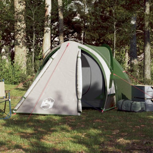2-personers campingtelt - vandafvisende kuppel, grøn