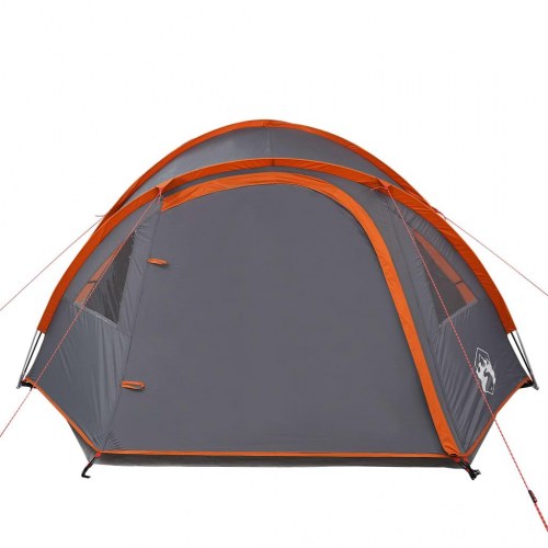 4-personers kuppeltelt - vandafvisende campingtelt, orange