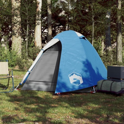 2-personers kuppeltelt - vandafvisende campingtelt, blå