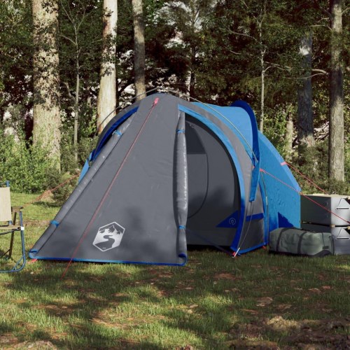 2-personers kuppeltelt - vandafvisende campingtelt, blå