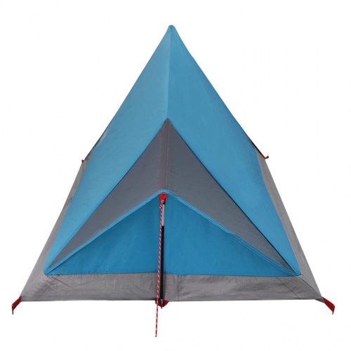 2-personers campingtelt - vandafvisende A-stel, blå