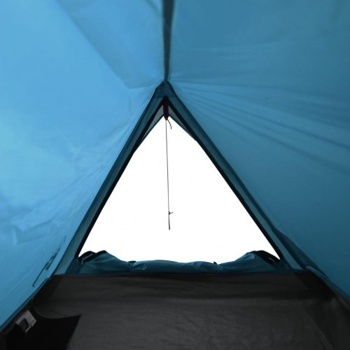2-personers campingtelt - vandafvisende A-stel, blå