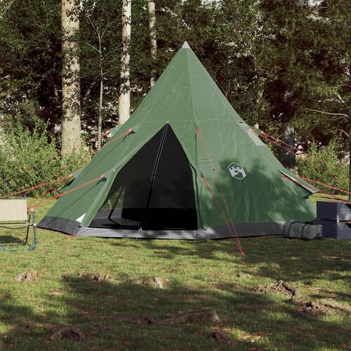 4-personers campingtelt vandafvisende grøn