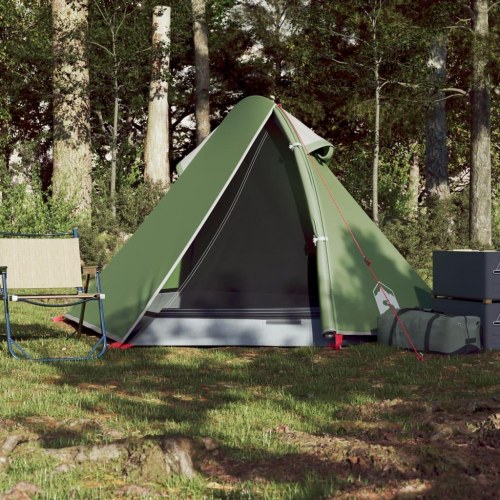 2-personers campingtelt - vandafvisende kuppel, grøn