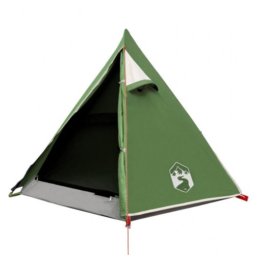 2-personers campingtelt - vandafvisende kuppel, grøn