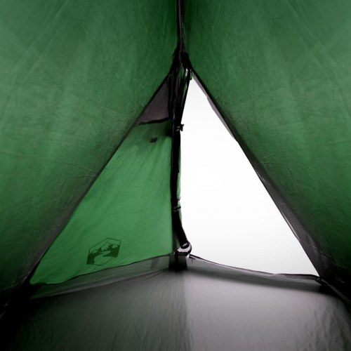 2-personers campingtelt - vandafvisende kuppel, grøn