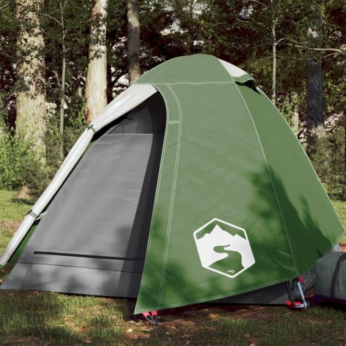 2-personers campingtelt - vandafvisende kuppel, grøn