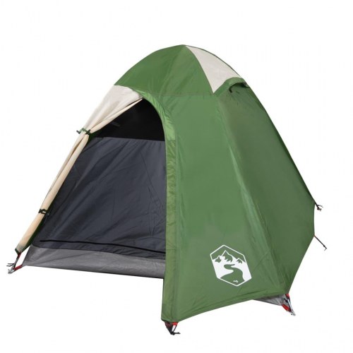 2-personers campingtelt - vandafvisende kuppel, grøn