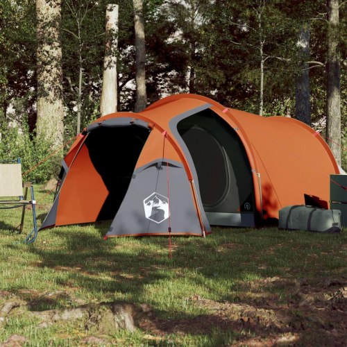 3-personers tunneltelt - vandafvisende campingtelt, orange