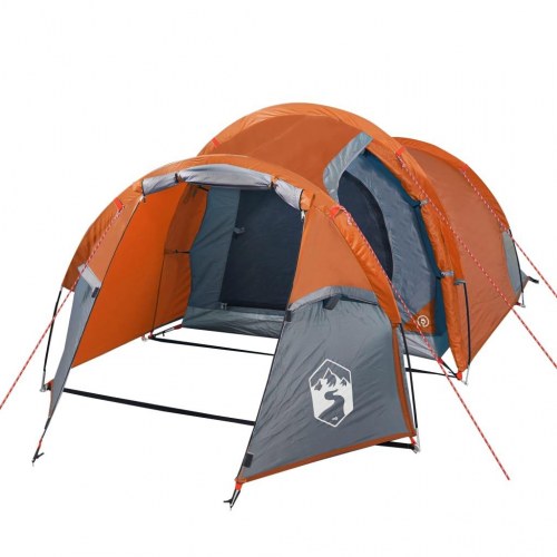 3-personers tunneltelt - vandafvisende campingtelt, orange