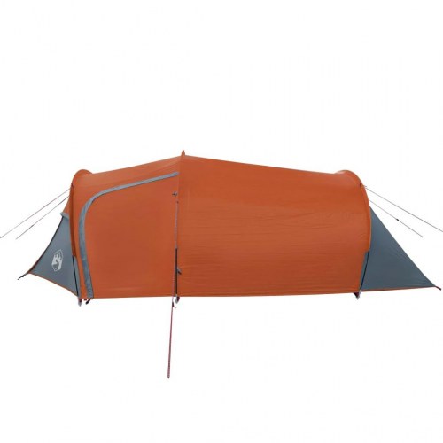 3-personers tunneltelt - vandafvisende campingtelt, orange