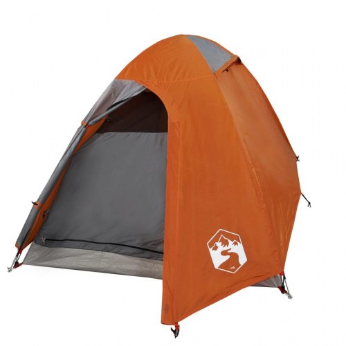 2-personers kuppeltelt - vandafvisende campingtelt i orange