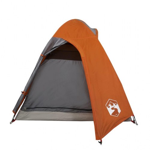 2-personers kuppeltelt - vandafvisende campingtelt i orange