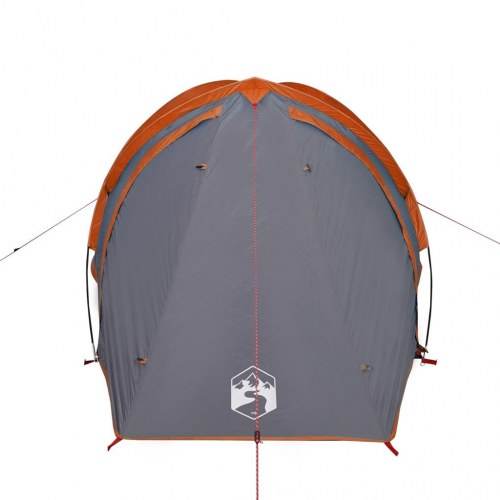 2-personers kuppeltelt - vandafvisende campingtelt, grå/orange