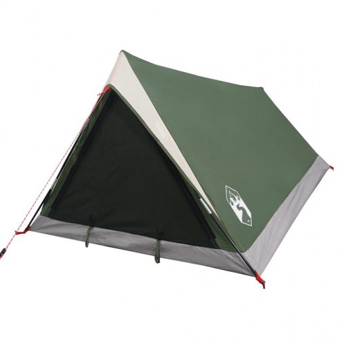 2-personers campingtelt - vandafvisende A-stel, grøn