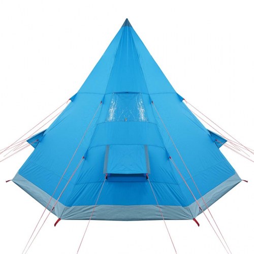 4-personers tipi-campingtelt - vandafvisende, blå