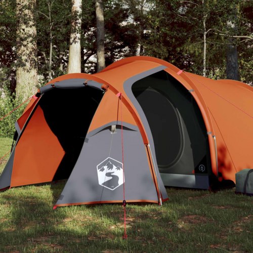 2-personers tunneltelt - vandafvisende campingtelt, orange