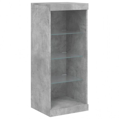 Skænk med LED-lys 41×37×100 cm - betongrå