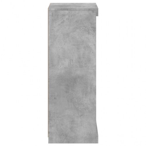 Skænk med LED-lys 41×37×100 cm - betongrå
