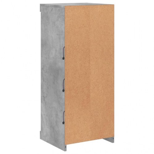 Skænk med LED-lys 41×37×100 cm - betongrå