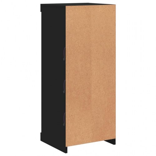 Skænk med LED-lys 41x37x100 cm sort