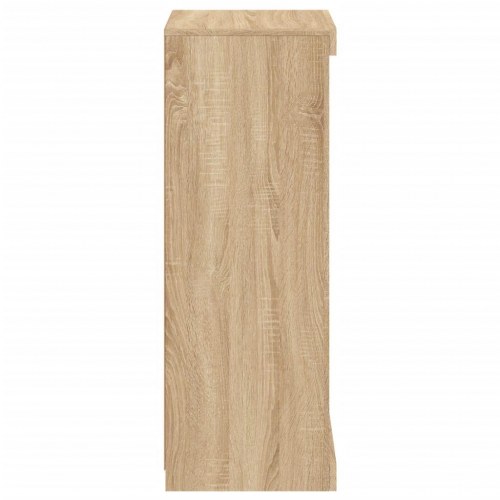 Skænk med LED-lys - 41×37×100 cm, sonoma-eg