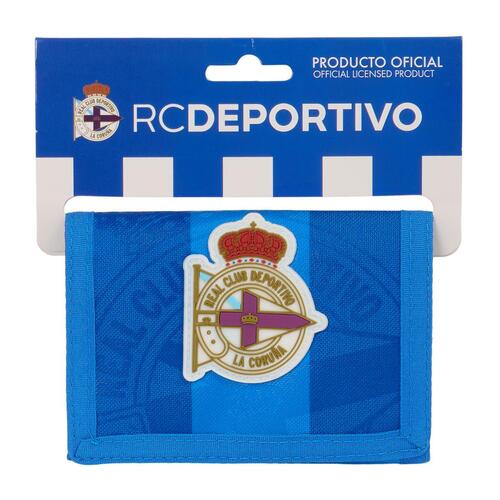 R. C. Deportivo de La Coruña pung - blå, 12,5 × 9,5 × 1 cm