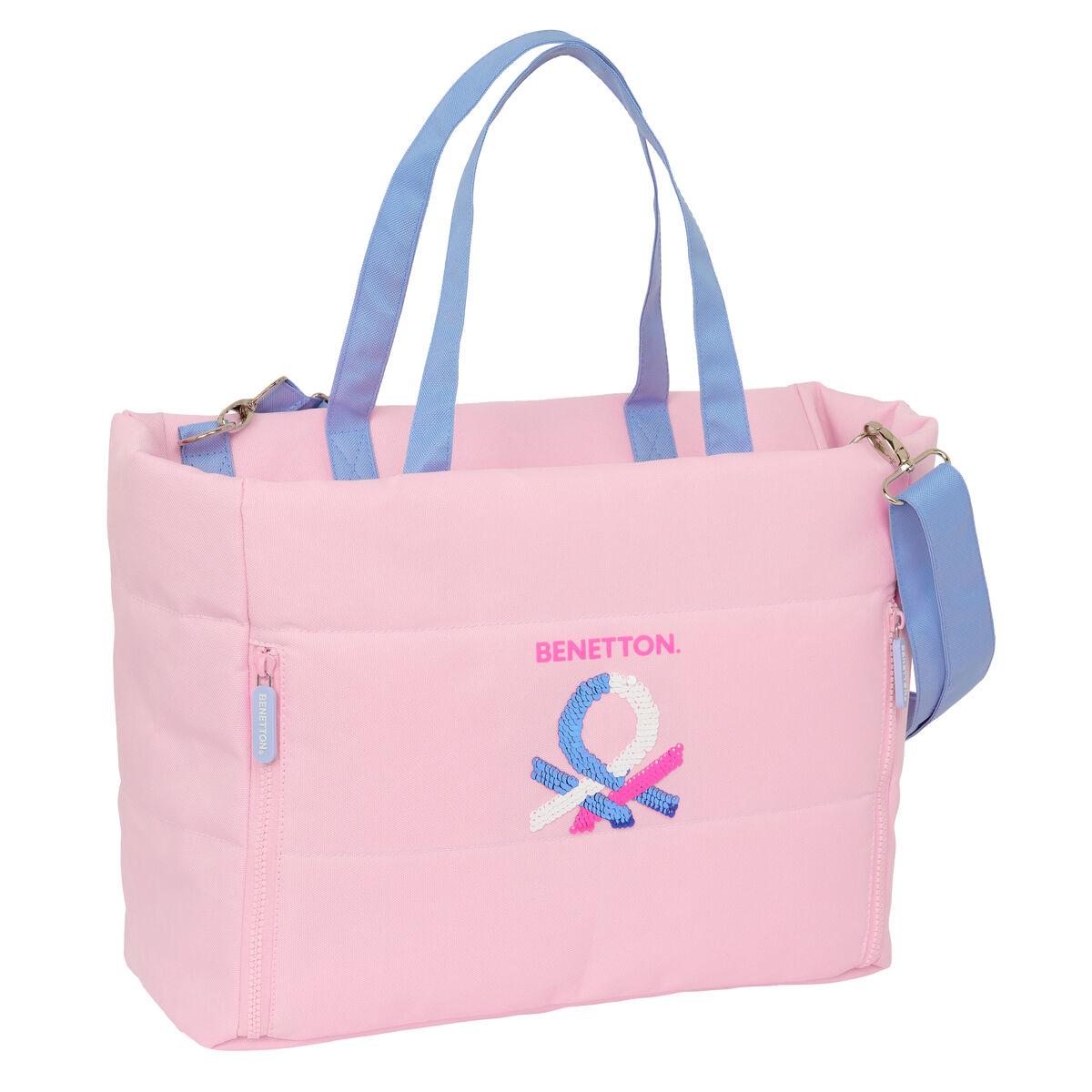 Håndtasker Benetton Pink Pink 40 X 31 X 17 Cm