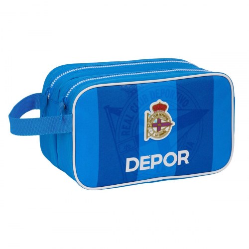 Toilettaske - R. C. Deportivo de La Coruña, blå, 26 × 15 × 12,5 cm