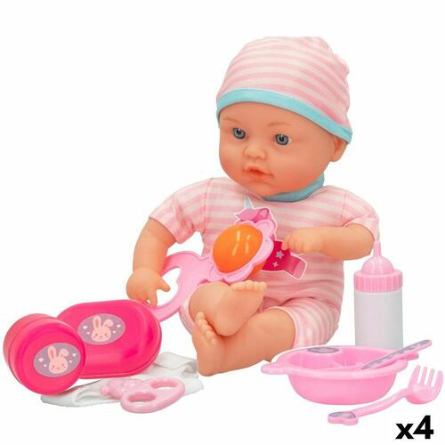 Baby Dukke Colorbaby Blød 32 cm 10 Dele 21 x 32 x 9 cm 4 enheder