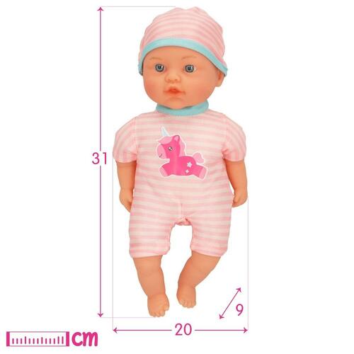 Baby Dukke Colorbaby Blød 32 cm 10 Dele 21 x 32 x 9 cm 4 enheder