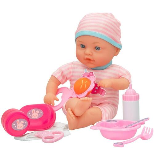 Baby Dukke Colorbaby Blød 32 cm 10 Dele 21 x 32 x 9 cm 4 enheder