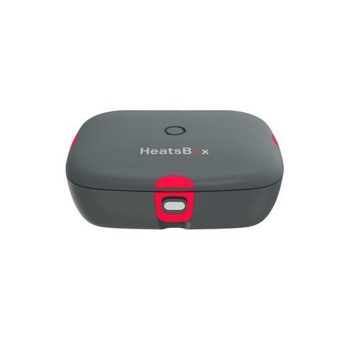 Madkasse HeatsBox HB-03-102B Sort Grå Rektangulær 0,25 L