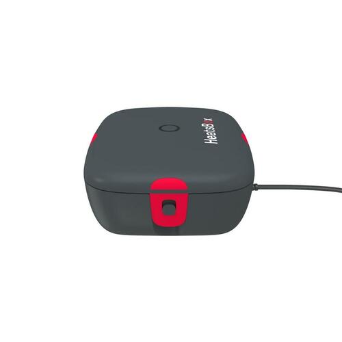 Madkasse HeatsBox HB-03-102B Sort Grå Rektangulær 0,25 L
