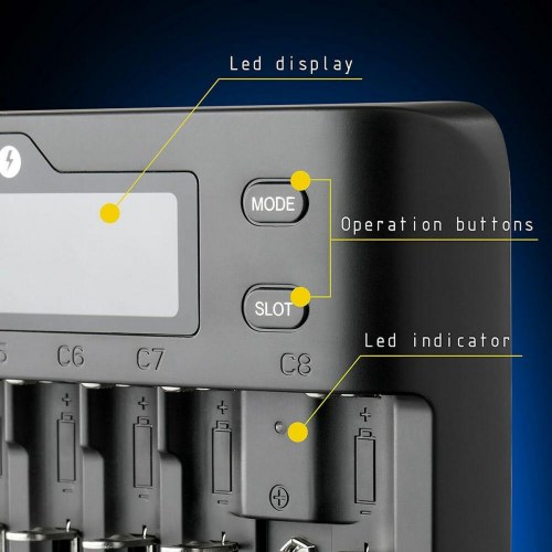 EverActive UC-800 bærbar oplader - sort, LED-display