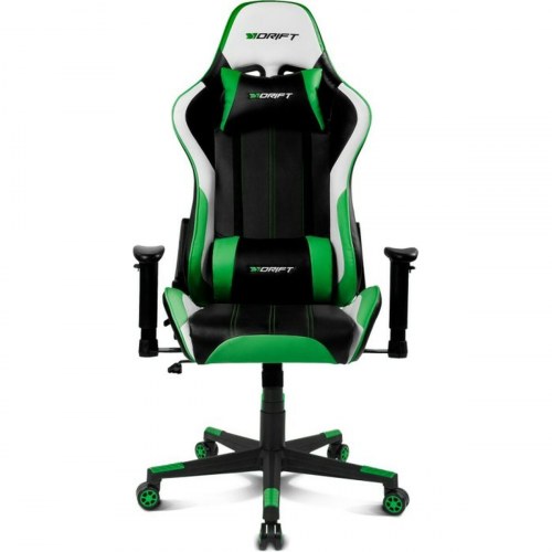 Gamerstol DRIFT DR175 - grøn/sort med nakkestøtte